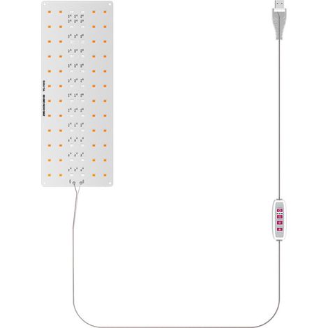 Lámpara LED regulable de espectro completo para plantas de interior, debajo de muebles, con temporizador de 8h/12h/16h, alimentación USB de 5V, para invernaderos, cabezal único