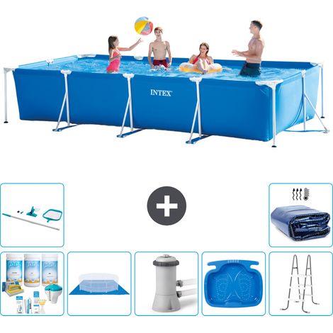 Intex Piscine Tubulaire Rectangulaire - 450x220x84 cm - 8-pièces  S20079 (1/5)
