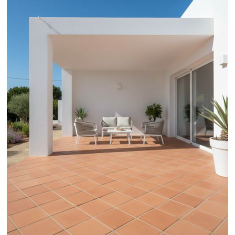 Losa Terracota Jardín - Palet 54 un - 40x60x4 cm - Naranja