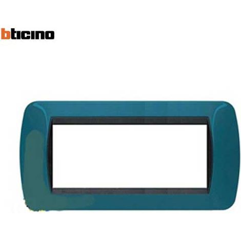 Placca living 7 posti blu metro