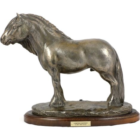 Fell Pony - étalon - statuette avec un cheval, silhouette de cheval sur bois, prix prestigieux du concours Art-Dog (1/5)