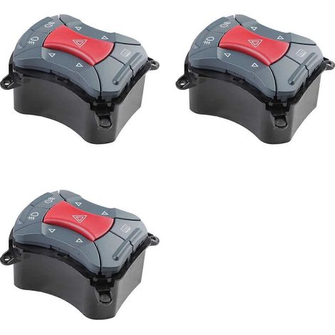 3x Warnblinker-Schalterknopf für Fiat Tobao 2000-2005 735297542 LHD (1/5)