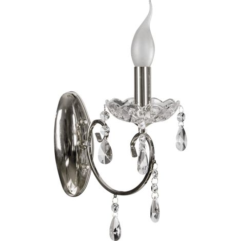 Applique Candellux Aurora 21-96121 chrome cristal E14 (1/2)