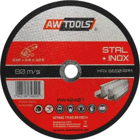 Disque Métallique - 230 mm - Alésage 22 2 mm - Épaisseur 2 0 mm - Pour Coupe Acier Fonte Aluminium - 1 Pièce