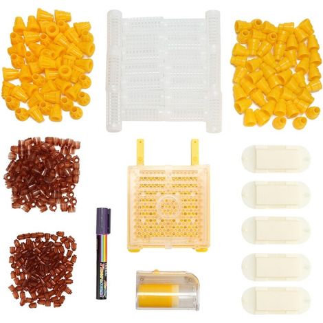 Kit per l'allevamento di api regine, set di allevamento di api in plastica, gabbia, bottiglia per la marcatura, accessori per l'apicoltura. (1/5)