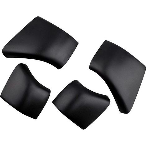 Lot de 4 embouts de barres de toit noirs de rechange pour Model 3 (2017-2020)