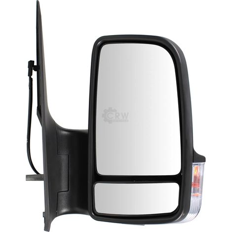 Rechter manueller Außenspiegel Mercedes Sprinter 906 Volkswagen Crafter 2006-2016 Kurzer 2-poliger Stecker 5065522E (1/5)