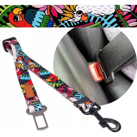 Ceinture de sécurité réglable pour chiens 20 mm 45-75 cm Ukory JUNGLE perroquets (1/5)