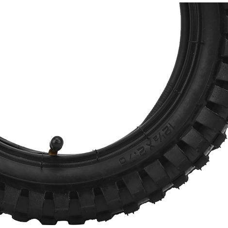 Pneumatico e camera d'aria di ricambio per bicicletta elettrica, 12 1/2 x 2,75 pollici, in gomma gonfiabile. (1/5)