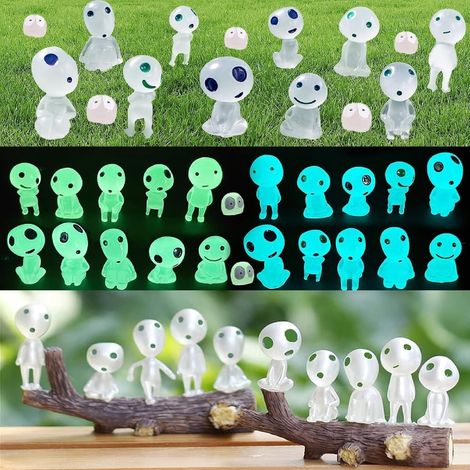 30 figuritas de elfos luminosos, de resina, resistentes al agua, para decoración de jardín, interior y exterior. (1/5)
