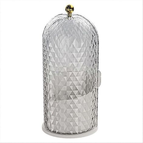 Boîte de rangement cosmétique anti-poussière pour pinceaux de maquillage, idéale pour une coiffeuse ou un plan de travail de salle de bain. (1/5)