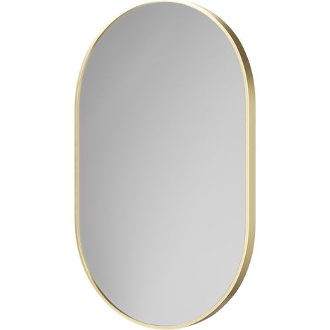 Wholesale Domestic Bamford Colore Brushed Brass Aluminium Frame 500mm x 800mm Mirror (1/5)