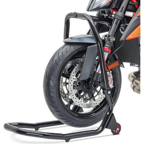 Cavalletto anteriore sotto T di forcella V4 per KTM 1290 Super Duke R 20-23 nero