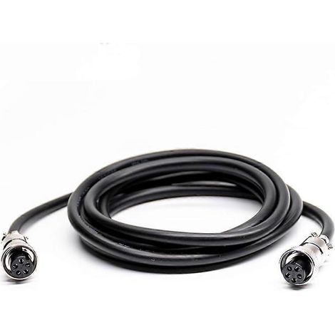 Câble de connexion aéronautique GX16, rallonge aéronautique femelle 5 broches, connecteur en cuivre pur de 1 m (1/5)