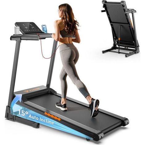 Elektrisches klappbares Laufband - KZYNTH - KT-P1 - 3.0HP Motor - Geschwindigkeit 1-13.5 km/h - Neigung 15% (1/5)