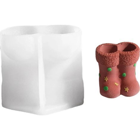 Stampi in silicone resistenti per lavori creativi - Calze di Natale