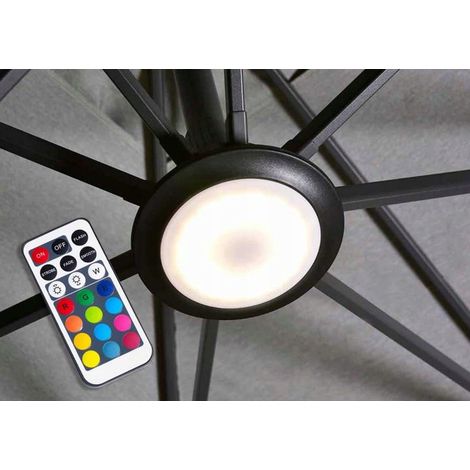 Éclairage LED pour parasols de jardin PLATINUM noir Homms (1/4)