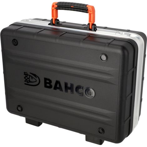 Bahco Hartschalenkoffer, 37 Liter, Werkzeugtafeln mit elastischen Taschen