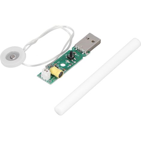 Module d'atomisation à commande par interrupteur avec arrêt temporisé, humidificateur ultrasonique à 740 trous et disque d'atomisation microporeux 5μm (1/5)