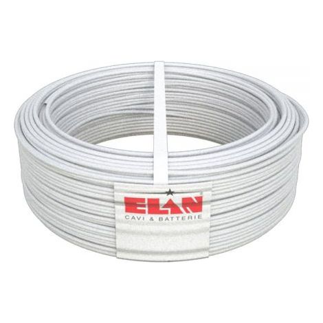 Elan cavo twistato 2x1,50Tw Schermato 100% Rame Citofono Antifurto Da 50mt o 100mt - 032151 50 Mt