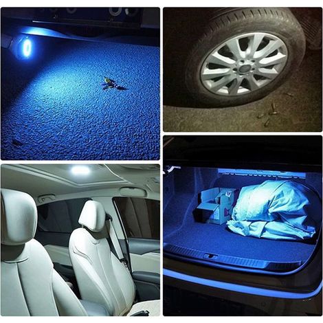 Lampe de lecture LED pour voiture, éclairage intérieur, plafonnier, éclairage de coffre, capteur universel pour la modernisation, comprend une batterie intégrée (échantillon non disponible, en cours d (1/5)