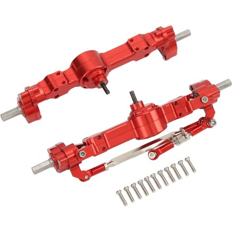 Vorder- und Hinterachsen aus Aluminiumlegierung, 4-Rad-Ersatzteile für die Baureihe MN 90 99S, rot (1/5)