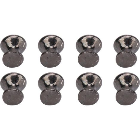 Decor Dollhouse Miniature Rustproof Cabinets Handle Black Knobs Metal (1/5)