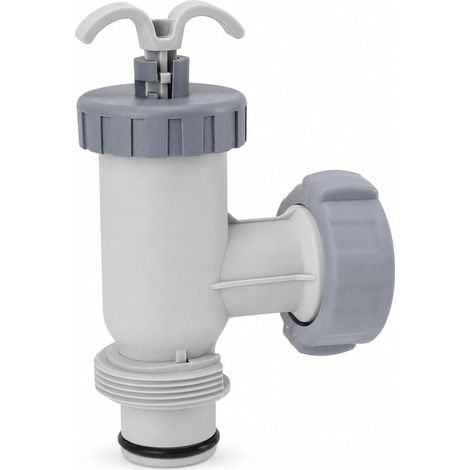 Vanne d'arrêt pour pompes de filtration de piscine (débits de 1 500, 2 500 ou 4 000 l/h) pièce de rechange compatible avec les piscines hors-sol et les spas. (1/5)