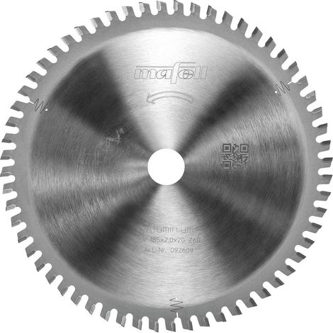 Mafell Sägeblatt KSB-AL185 185x1,4-2,0x20mm Z60 Akku Handkreissäge 092609 (1/3)