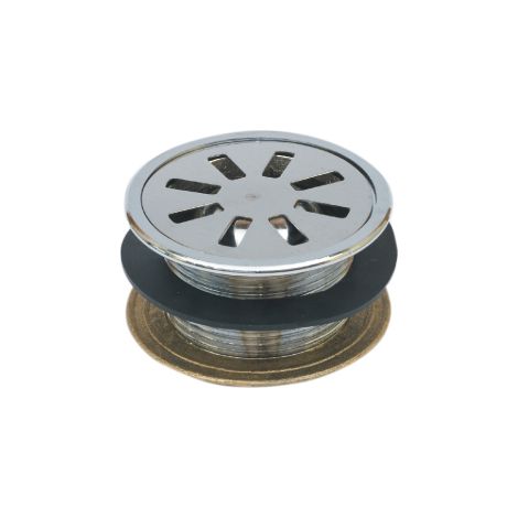 Bonde siphoide pour receveur de douche raccord 1" en laiton chrome' pie'ces de'tache'es accessoires