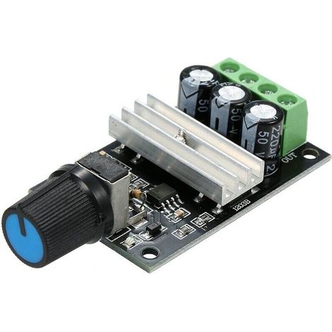 Regulador de velocidad ajustable para motor de CC PWM de 6V-28V 3A, interruptor controlador 1023B-Crezuo-Crezuo