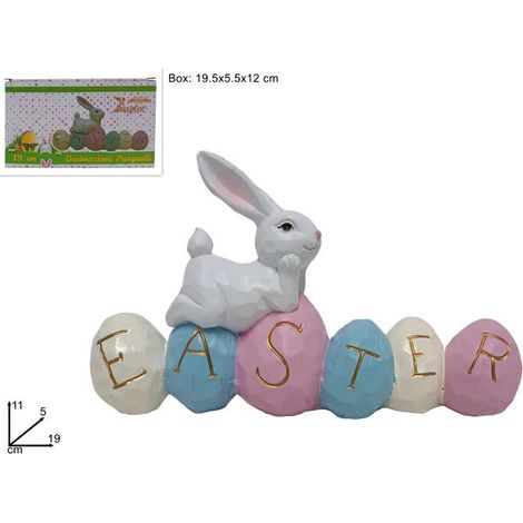 Decorazione Casa Pasquale Pasqua con Coniglio (1/2)
