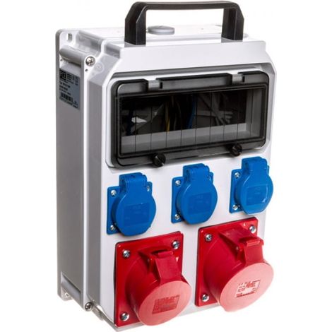 Tragbarer Verteilerkasten HEL 32A/5P 16A/5P 3xGS IP44 9012113W