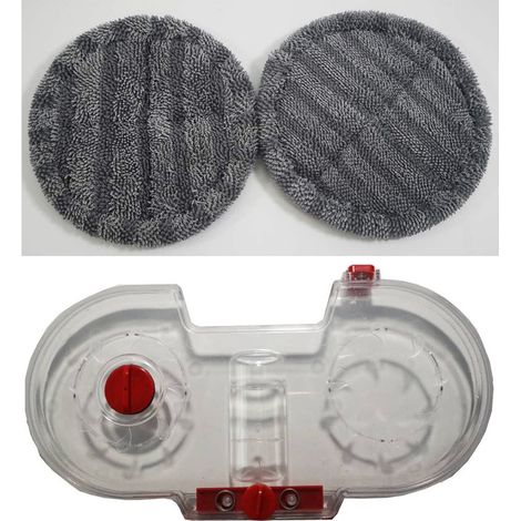 Réservoir D'eau De Vadrouille Électrique Avec 2 Pièces De Tampons De Nettoyage Brosse De Tête De Vadrouille Électrique De Remplacement Compatible Avec L'aspirateur Dyson V7 V8 V10 V15 MINKUROW (1/3)