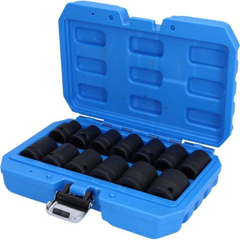 BRILLIANT TOOLS  Juego  de  vasos  de  impacto  de  1/2"  hexagonales  corto  13  piezas  -  BT022620 (1/4)