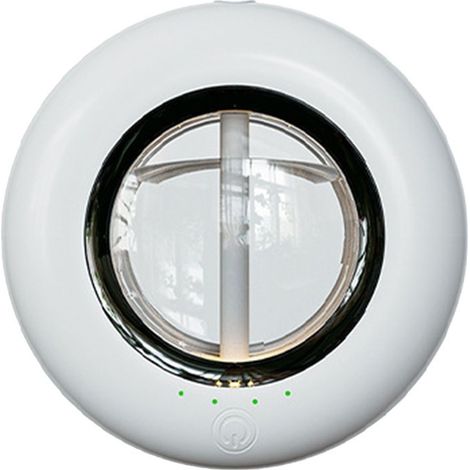 Diffuseur d'aromathérapie ultrasonique Bluetooth à quatre vitesses, vaporisateur d'aromathérapie d'intérieur avec veilleuse, diffuseur d'aromathérapie pour la maison, blanc (1/5)