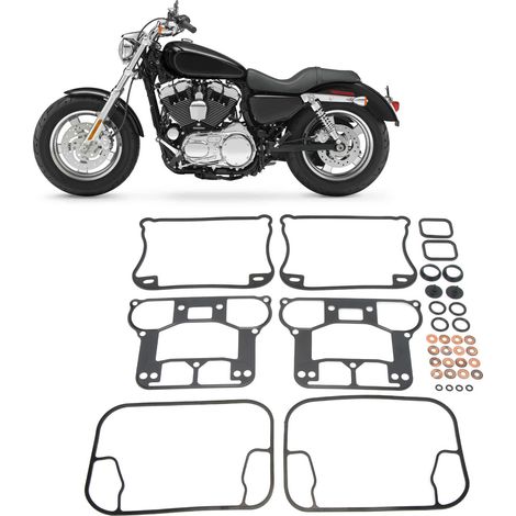 Kit de joints de cache-culbuteurs pour Sportster XL, XLH, XL1200, XL883 (Sporty 1989-2003) (1/5)