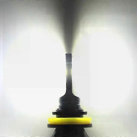 2 feux antibrouillard LED H8 H11 H16jp 9006 Hb4 9005 9145 H10 blanc jaune clignotant bicolore Canbus feux de jour (6500K blanc h10) (1/5)