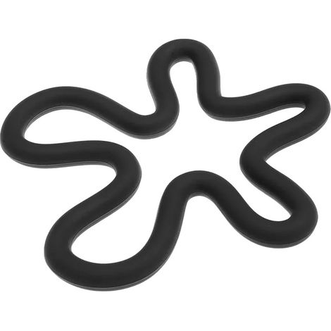 Tapis en silicone, design antidérapant, matériau écologique, noir-a, 16.5x16.5cm-a, 1PC (1/2)
