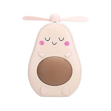 Ventilateur Portatif De Bureau Avec Petite Veilleuse Led Ultra-silencieux, Mini Ventilateur Usb Portable Avocat Rechargeable Avec Miro (1/5)