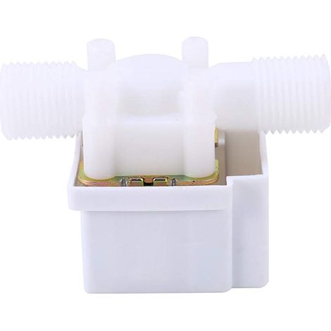 Vanne électromagnétique, électrovanne électrique chaude Magnétique DC 12V N/C Interrupteur de débit d'entrée d'air d'eau 1/2" (1/5)