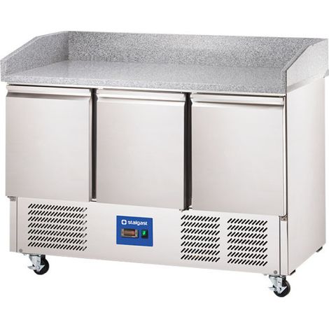 Table réfrigérée 3 portes pizza sur roulettes 368 litres - Stalgast (1/4)