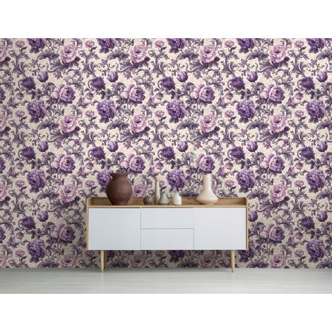 Wallarena Vliestapete Blumen, für Wohnzimmer und Schlafzimmer, 10 m x 50 cm – Komplettset inkl. Kleister & Anleitung (1/5)