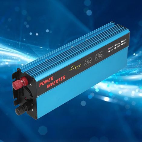 Onduleur sinusoïdal 1000 W, onduleur pour véhicule, onduleur solaire, 12 V à 110 V (1/5)
