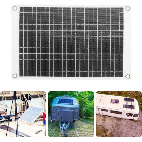 Panneau solaire flexible en polysilicium ETFE 15 W, chargeur de batterie pour voiture, chargeur de téléphone portable 12 V (1/5)