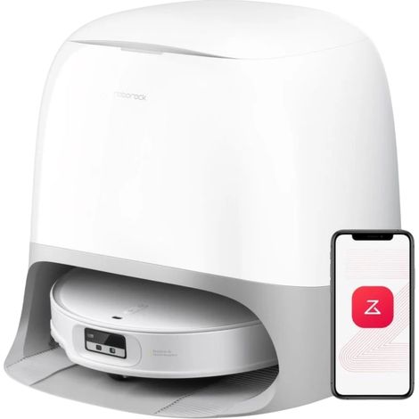 Roborock Qrevo CurvX Blanc Aspirateur Robot Puissant