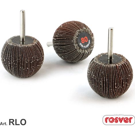 Ruote Lamellari a Sfera - Rosver - RLO Ø50xG.6 Gr.120 - Conf.10pz