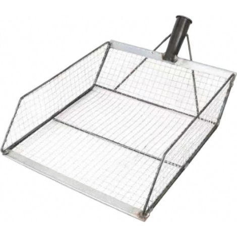 Maissieb mit Siebschaufel und auslaufsicherem Netz zum Sortieren von Getreide, Saatgutsieb, Gartengerät, Bodensieb, 2-teiliges Set, robuster Stahl, für den Außenbereich. (1/5)