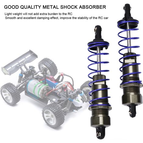 2 pièces Amortisseurs Métalliques pour Voiture RC 1/10, Pièces Détachées Accessoires (92mm) (1/5)