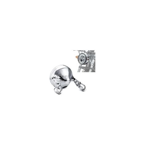 Cuvelage Optique 7" - Aluminium - Phare Rond - Chromé - Avec Fixations Phare moto